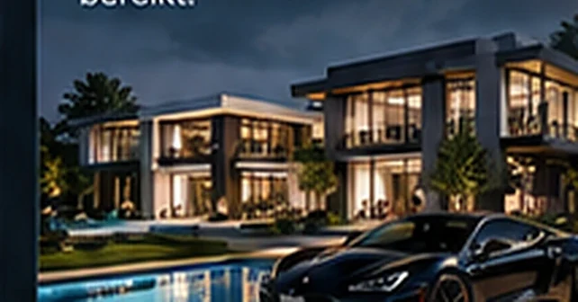 Luxe villa met auto voor de deur